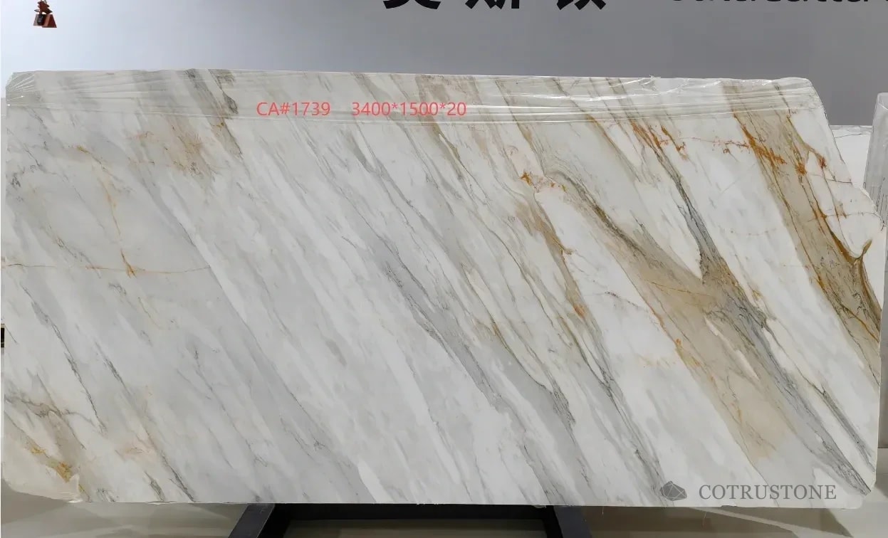 Calacatta Gold natural marble whole-slab reference