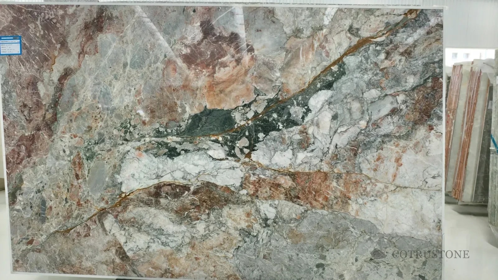 Four Seasons Green natural stone whole-slab reference