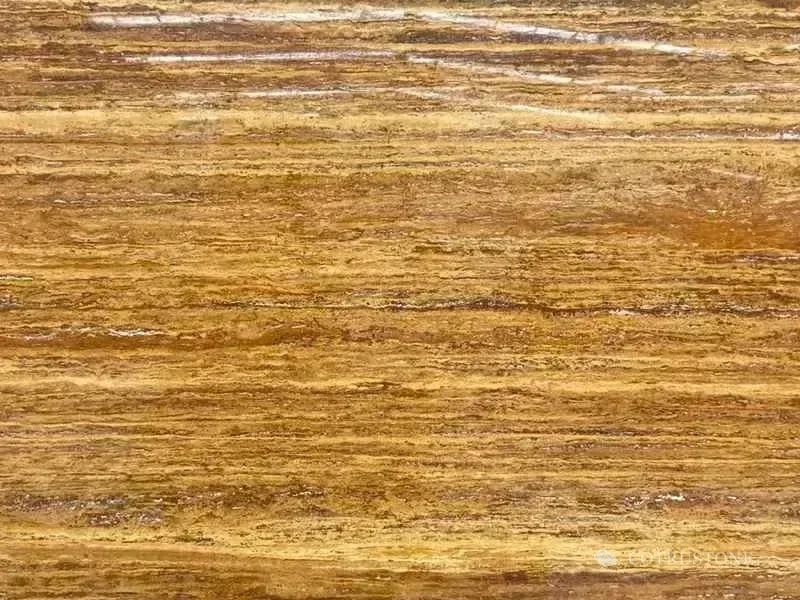 Iranian Golden travertine photographed in the Cotrustone material archive