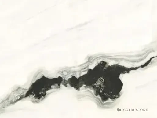 Panda White marble photographed in the Cotrustone material archive