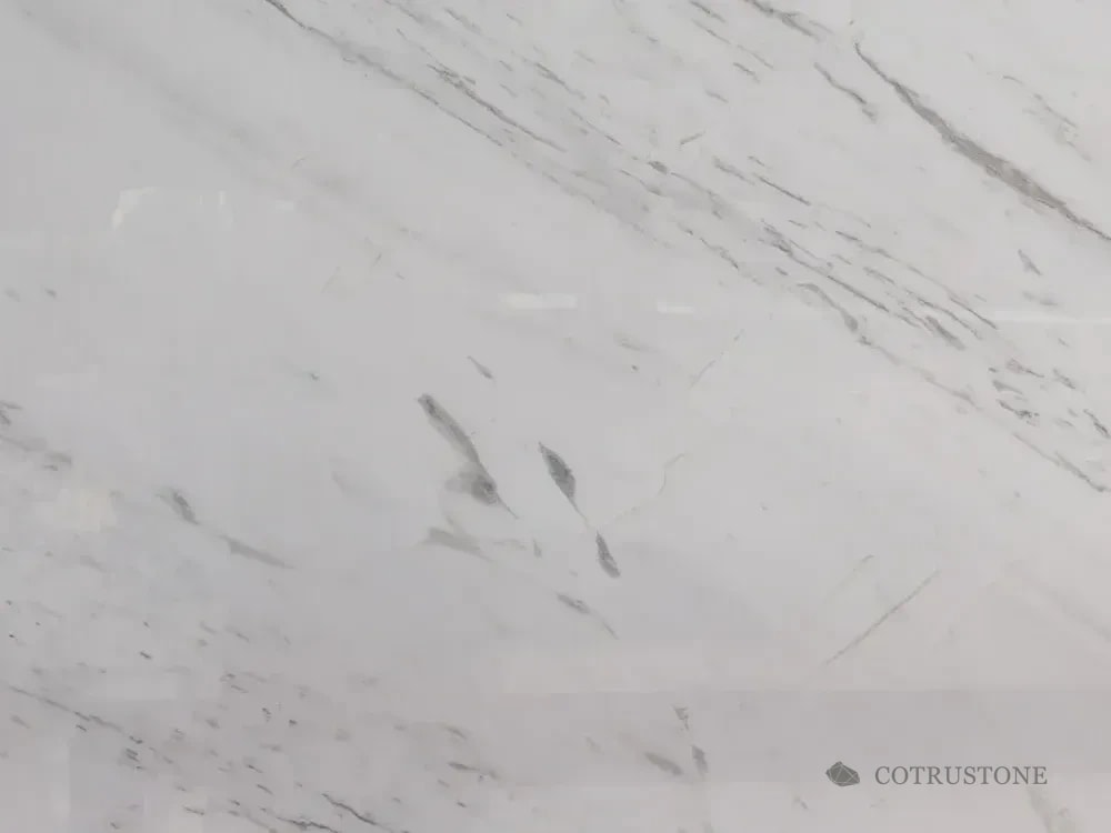 Volakas marble photographed in the Cotrustone material archive