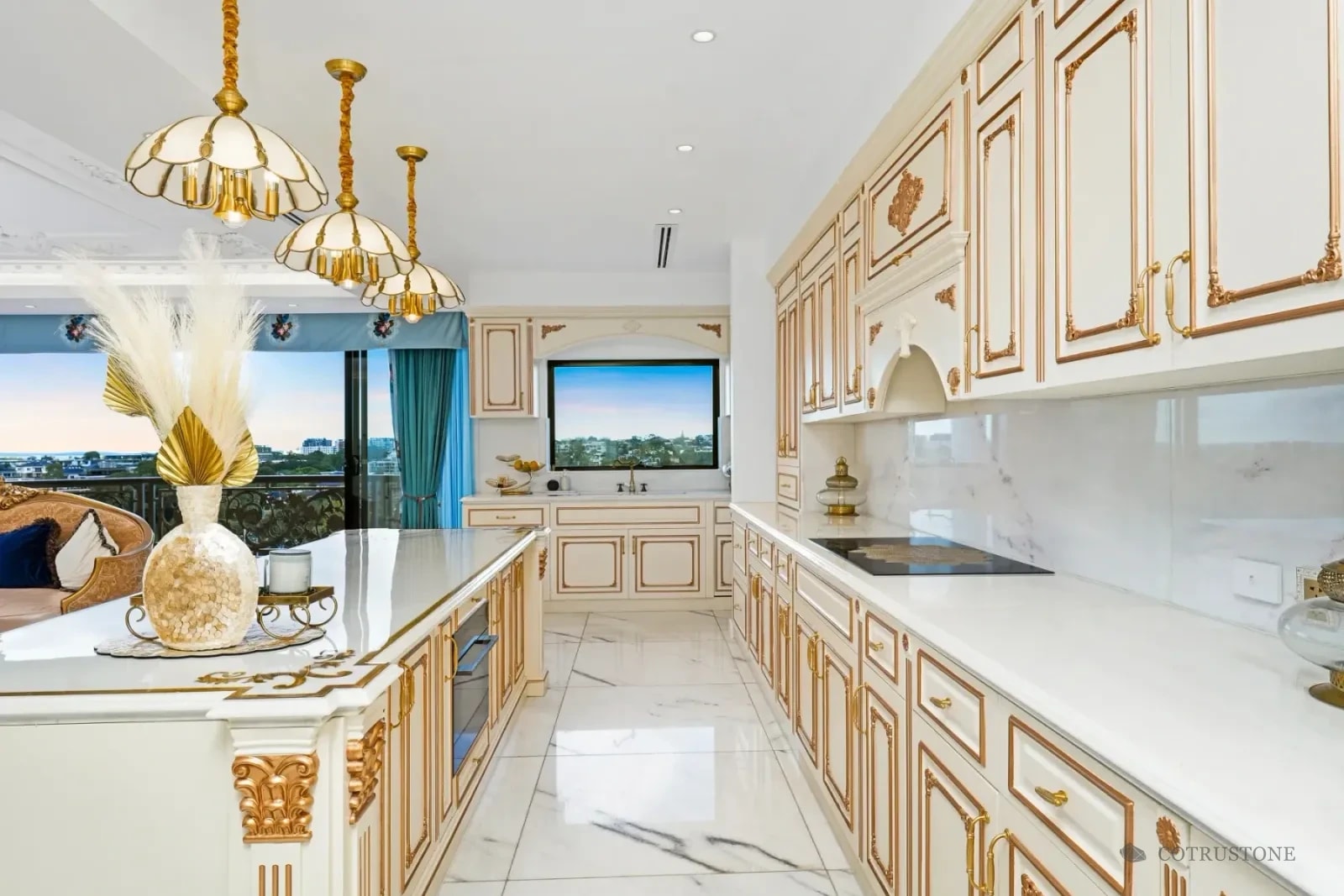 Piedra en una cocina residencial