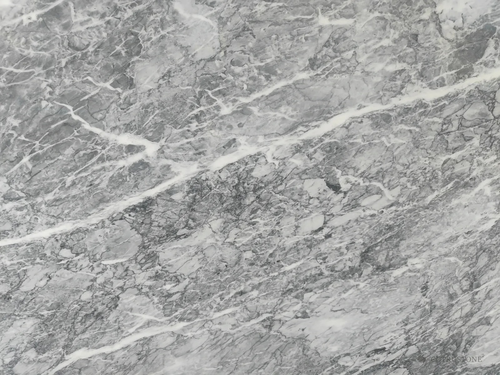 Close view of Super White veining
