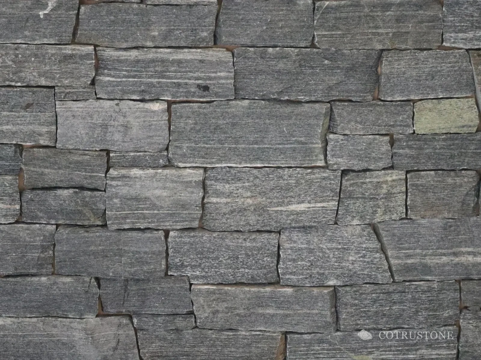 Customer installation · coursed stone walling