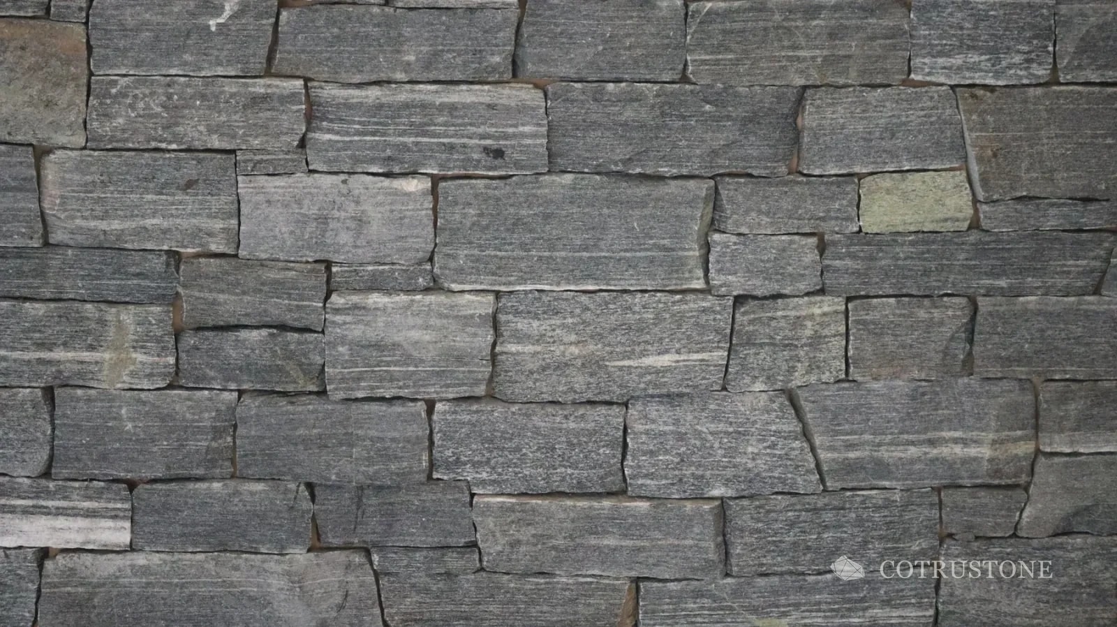 Customer installation · coursed stone walling