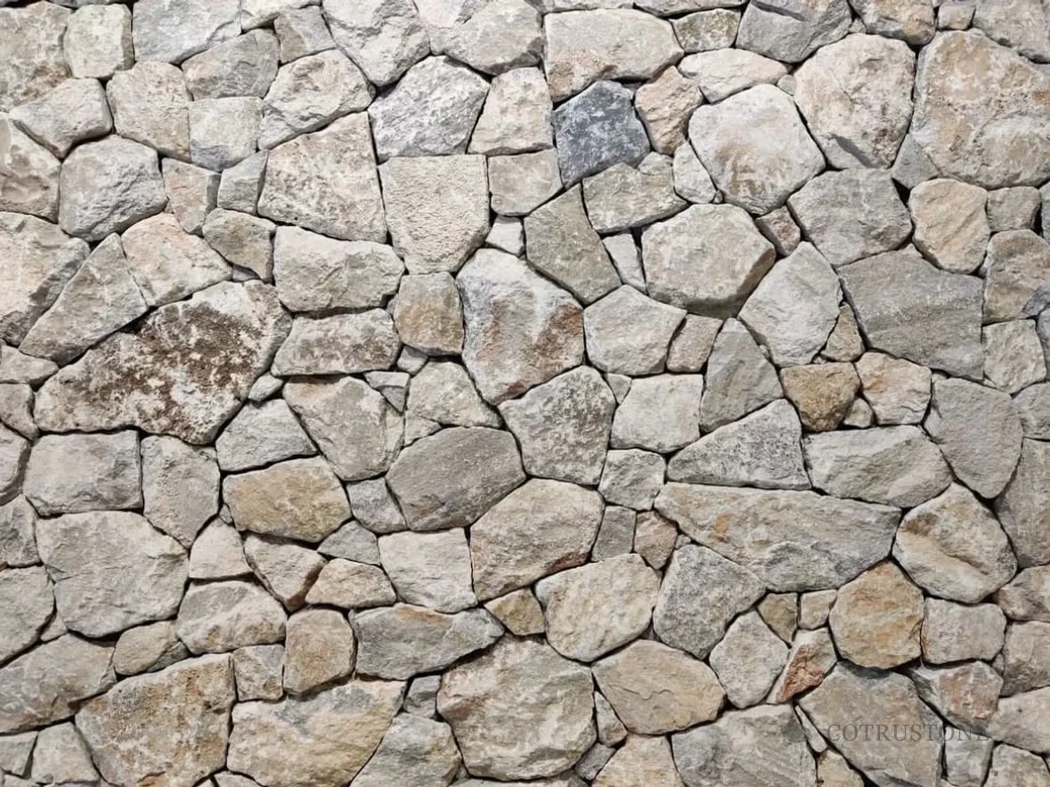 Customer installation · freeform stone walling