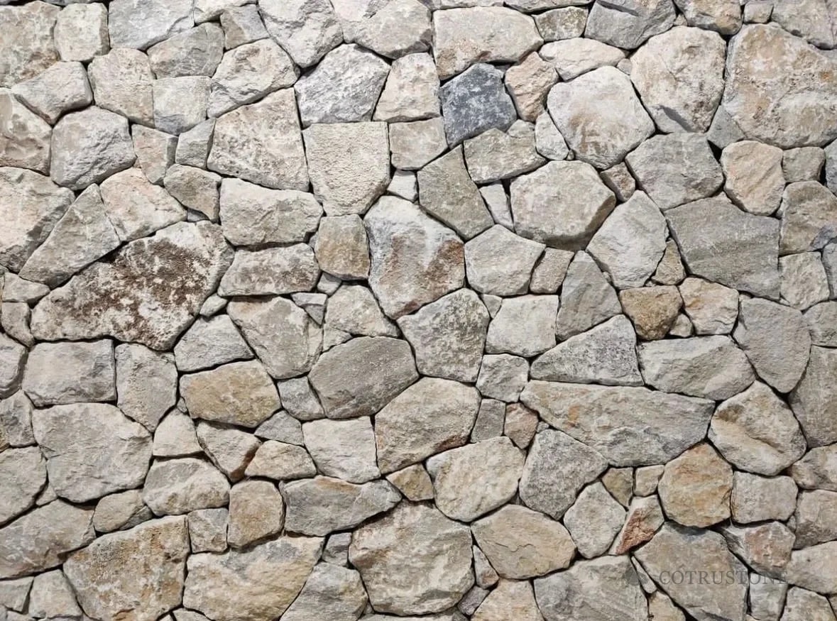 Customer installation · freeform stone walling