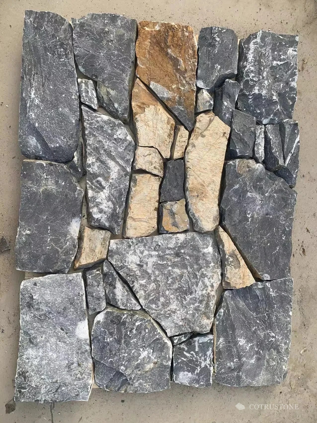 Taihang Grey limestone walling selection