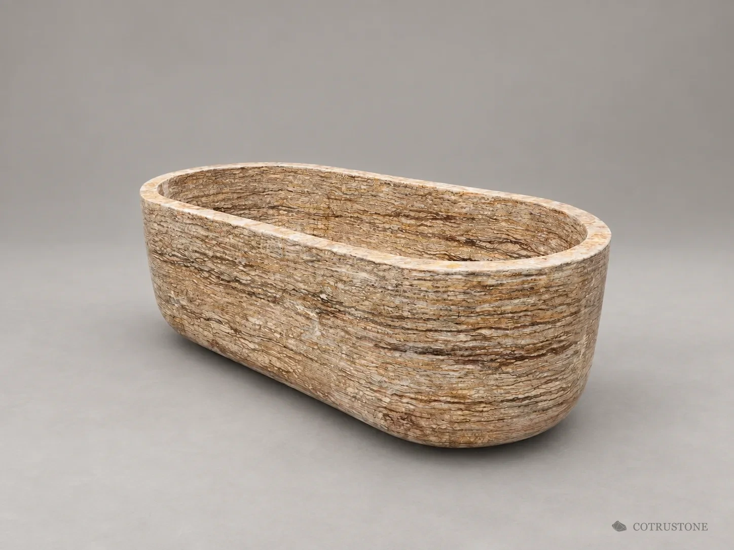 Golden Travertine bathtub